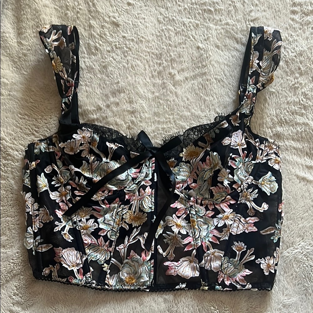 Victoria's Secret Black Lace Corset